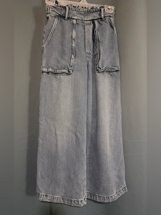 YFB Denim - YFB Young Fabulous & Broke Wide Leg Cropped Denim Pants XS